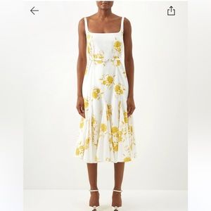 Emilia Wickstead Marita floral print cotton-poplin Dress